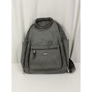 BAGGALLINI All Day AntiTheft RFID Protection Nylon Backpack GREY